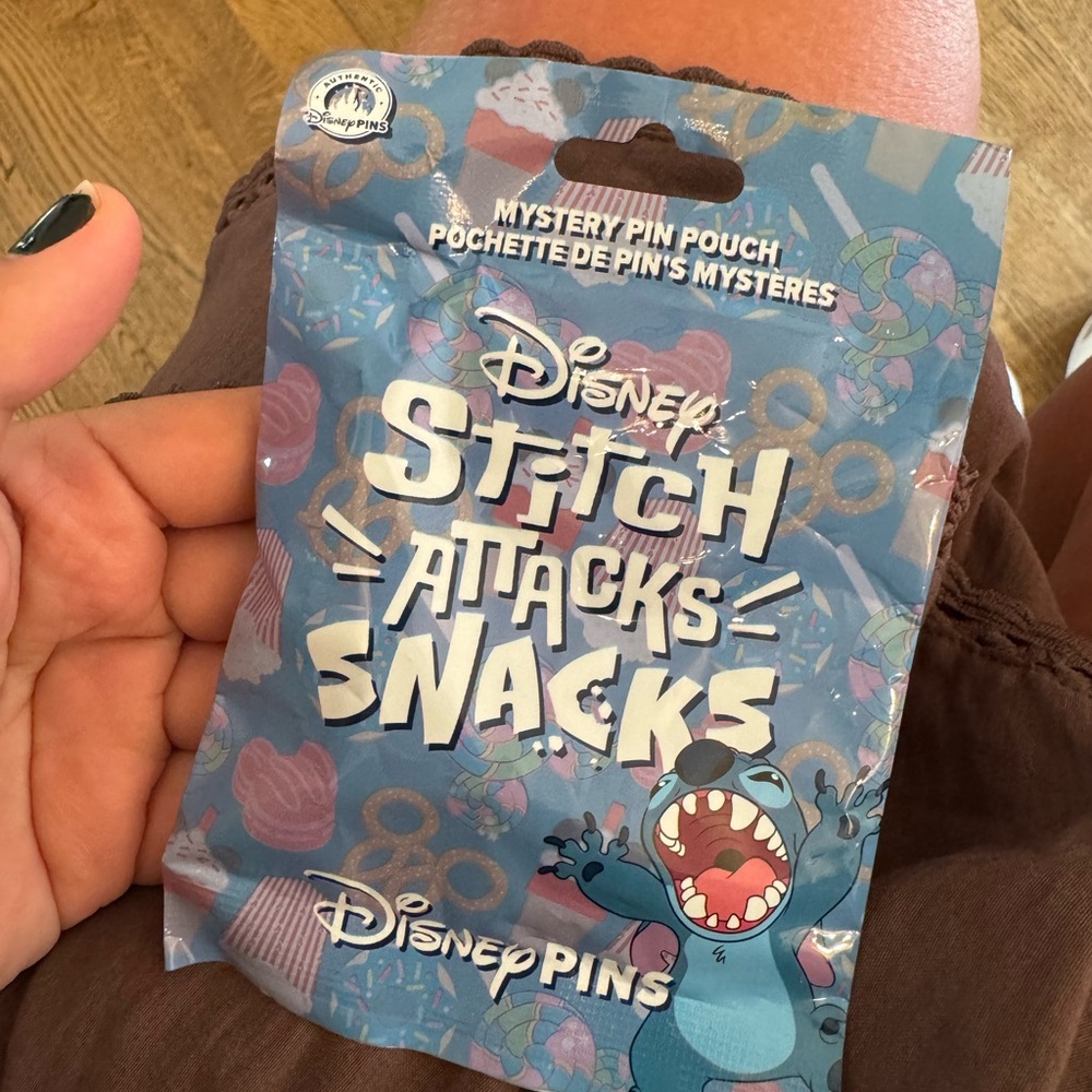 Disney Stitch Snack Attack Pin mystery bag unopened